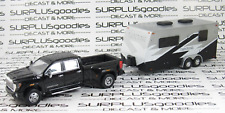 Usado, Greenlight LOOSE Black 2022 GMC SIERRA 3500 Dually Pickup com Camper Trailer Home comprar usado  Enviando para Brazil