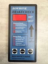 Bowmonk brakecheck tester for sale  PAISLEY