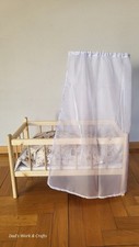 Łóżeczko dla Lalek drewniane ręcznie wykonane, używany na sprzedaż  PL
