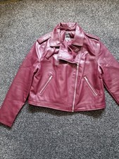Burgundy primark biker for sale  STOCKTON-ON-TEES