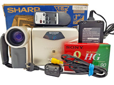 Câmera Filmadora SHARP VL-A10H PAL 8mm Vídeo 8 Gravador Videocâmera Vintage Prata comprar usado  Enviando para Brazil