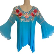 Embroidered tunic with d'occasion  Expédié en Belgium
