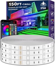 AILBTON 150 pés luzes de tira de LED externas à prova d'água aplicativo Bluetooth controle remoto música, usado comprar usado  Enviando para Brazil