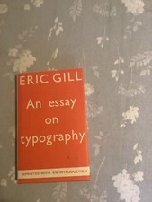 Essay typography eric for sale  BROADSTAIRS