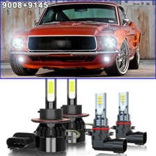 Para Ford Mustang GT 2007-2012 4X LED Faro Hi/Lo Beam + lâmpadas de neblina comprar usado  Enviando para Brazil