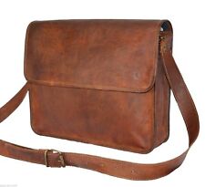  Bolsa satchel masculina couro genuíno marrom tiracolo ombro carteiro..., usado comprar usado  Enviando para Brazil
