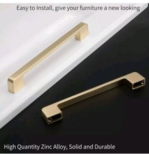 Pacote com 10 alças de armário douradas latão escovado armário puxa gaveta 7,5" centro  comprar usado Pacote com 10 alças de armário douradas latão escovado armário puxa gaveta 7,5" centro  comprar usado  Enviando para Brazil