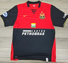 Camiseta 2008 Nike Fit Dry preta e vermelha Brasil Flamengo Cartao Petrobras - Tamanho Grande comprar usado  Enviando para Brazil