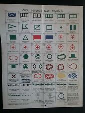 Civil defence map for sale  LYTHAM ST. ANNES