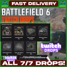 Battlefield 6 BF6 TWITCH DROPS - TODOS 4/4 DISPONÍVEIS - PELE DE SOLDADO - PELE DE VEÍCULO comprar usado  Enviando para Brazil