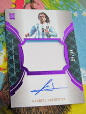 Fansmall Argentina Gabriel Batistuta na karcie Auto Signature 25 z 36 AC Florenz na sprzedaż  Wysyłka do Poland