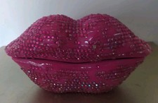 Téléphone Filaire fixe en forme de bouche Rose Strass d'occasion  Nantes-