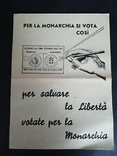 Raro volantino 1946 usato  Savona
