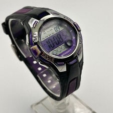 Relógio esportivo digital feminino Armitron roxo preto bateria nova funcionando comprar usado  Enviando para Brazil