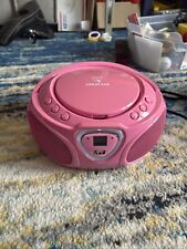 Auna portátil rosa Boombox CD MP3 player AM/FM estéreo LED luzes mistas AC ou DC comprar usado  Enviando para Brazil