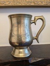 Vintage brass tankard for sale  DUDLEY