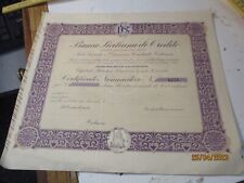 Certificato azionario bianco usato  Ragusa