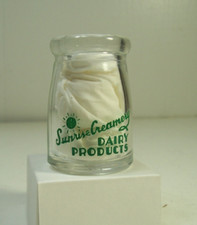 Garrafa de leite cremosa Sunrise Creamery restaurante Cheyenne Wyoming 2,25" de altura comprar usado  Enviando para Brazil