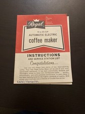 Regal cup automatic for sale  Mc Lean