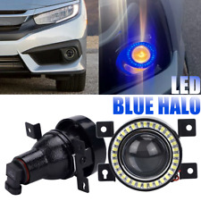 Para 2016-2021 Honda Civic LED projetor halo azul farol de neblina anel olhos de anjo DRL comprar usado  Enviando para Brazil