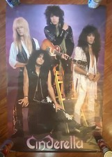 Pôster vintage e original 1988 Cinderella Rock Band 22x32 não usado na manga comprar usado  Enviando para Brazil