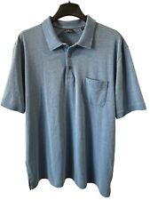 Camisa polo masculina elástica Ragman-importada-XL azul claro-malha macia-fácil cuidado nova sem etiquetas comprar usado  Enviando para Brazil