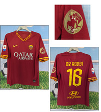 Camisa AS Roma 2018/2019 Match Issued Home DI ROSSI 16# TAMANHO MÉDIO NOVA ITÁLIA comprar usado  Enviando para Brazil