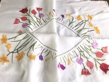Vintage hand embroidered for sale  ROGART