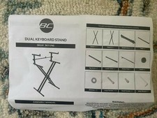 Suporte de teclado duplo BC SKY1745 suporte de teclado duplo piano novo em folha comprar usado  Enviando para Brazil