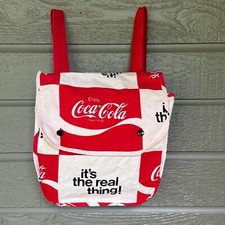 Mochila vintage Coca-Cola logotipo publicitário "It's The Real Thing" década de 1970 comprar usado  Enviando para Brazil