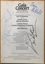 Gala concert program for sale  WEST BYFLEET