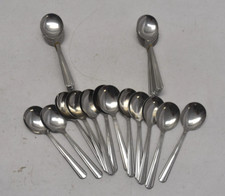 Lote de 36 colheres de sopa redondas de aço inoxidável pesadas Edward & Don Dominion comprar usado  Enviando para Brazil