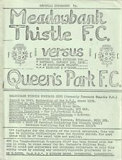 Meadowbank thistle queen for sale  LLANELLI