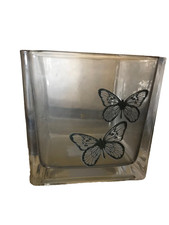 4 cube glass clear vase for sale  Diboll