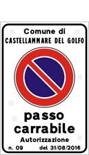 Cartello alluminio passo usato  Italia