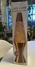 A Lâmpada de Lava Original Arco-íris Glitter Base Dourada 17” Nova Caixa Aberta comprar usado  Enviando para Brazil
