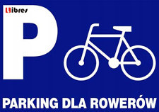 ZI-46 - ZNAK TABLICA parking dla rowerów_350x250 LIBRES POLSKA SP , używany na sprzedaż  PL
