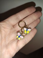 Orecchini farfalle ceramica usato  Bergamo