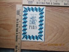 Map paris offered for sale  Dover Foxcroft