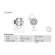 Cashback bosch alternator for sale  BIRMINGHAM