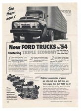 1954 Ford Truck Ad: F-800 com motor Cargo King V8 - reboque trator, usado comprar usado  Enviando para Brazil
