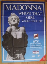 Cartaz de concerto original francês enorme 63"x47" MADONNA '87, usado comprar usado  Enviando para Brazil
