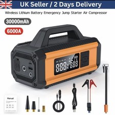 Arranque de salto de carro, inflador de pneus e lanterna, carro tudo em uma máquina 30000mAh comprar usado  Enviando para Brazil