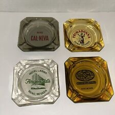 Lote #4 de cinzeiros de vidro para cassino 4 diferentes Reno, Lake Tahoe, Nevada comprar usado  Enviando para Brazil