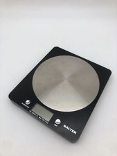 Używany, Salter Cyfrowa waga kuchenna 5kg, stal nierdzewna, tara, wyświetlacz LCD, czarna na sprzedaż  PL