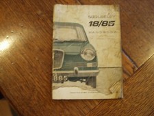 Wolseley owners handbook for sale  STURMINSTER NEWTON