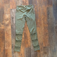 Leggings femininas elétricas painel de malha de ioga, verde exército, pequenas comprar usado  Enviando para Brazil