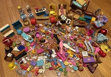 Usado, Lote de brinquedos vintage acessórios casa de bonecas Barbie móveis comida animais Polly comprar usado  Enviando para Brazil