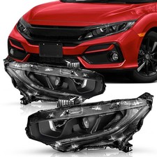 Faróis projetores LED DRL preto para Honda Civic 2016-2021 faróis L+R comprar usado  Enviando para Brazil