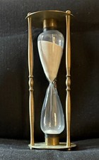 Vintage brass hourglass for sale  College Point